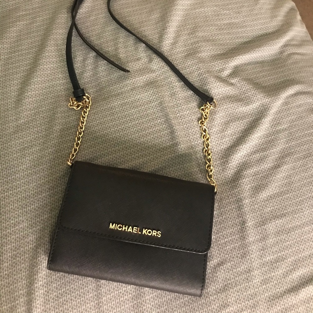Michael Kors cross body bag with gold chain